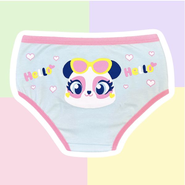 CALCINHA INFANTIL - PANDA ÓCULOS (AZUL BEACH) 