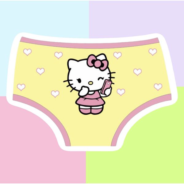 CALCINHA INFANTIL - HELLO KITTY AMARELO BEBÊ