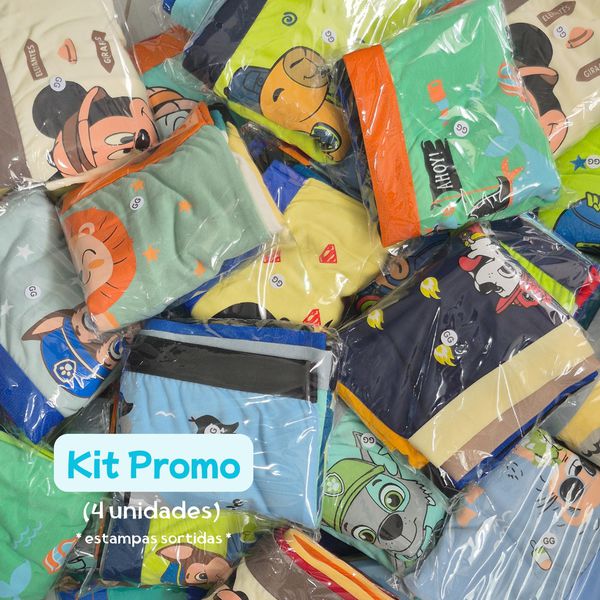 CUECA INFANTIL - KIT PROMO (4 UNIDADES)