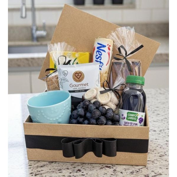 Cesta de Café da Manhã para Ele