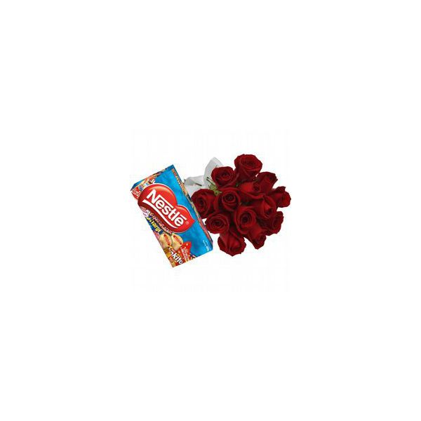 18 Rosas Vermelhas + Chocolates