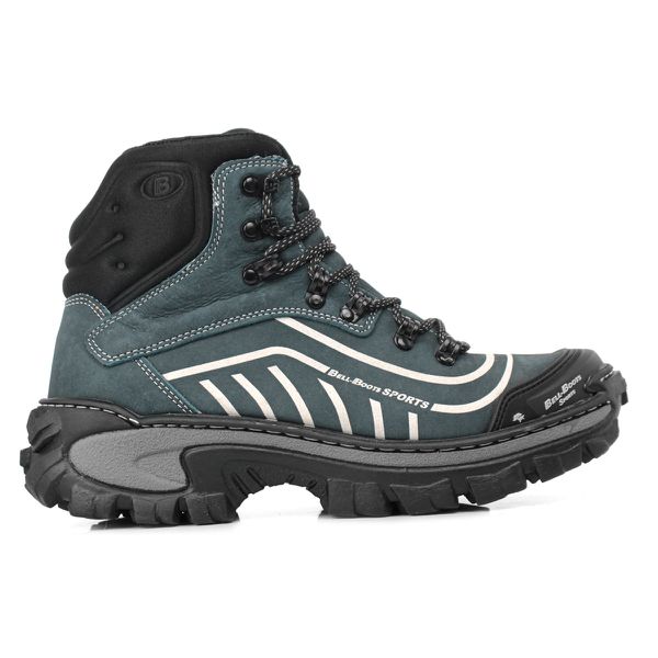 Bota Adventure Militar 2026 - Couro Legítimo - Cinza Escuro