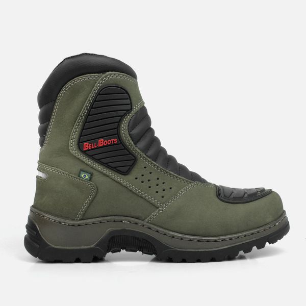 Bota Motociclista IRON 3000 Couro Legítimo -Grafite