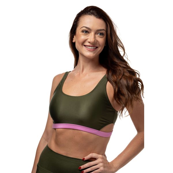 Top Crossfit Angel Militar Rosa