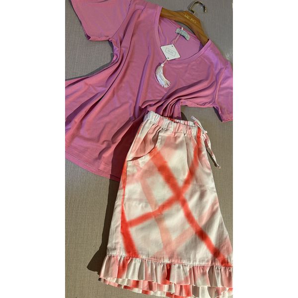 Basic curto | Aquarela Rosé & Rosa