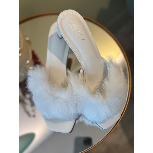 Tamanco Plume | Branco