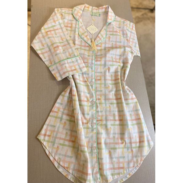  Chemise Mangas 3x4 Xadrez Florescer