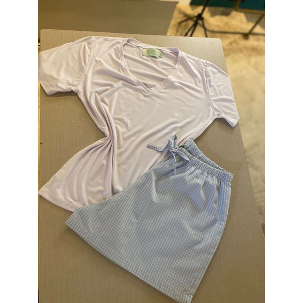 Conjunto Curto Básico Azul Bebê