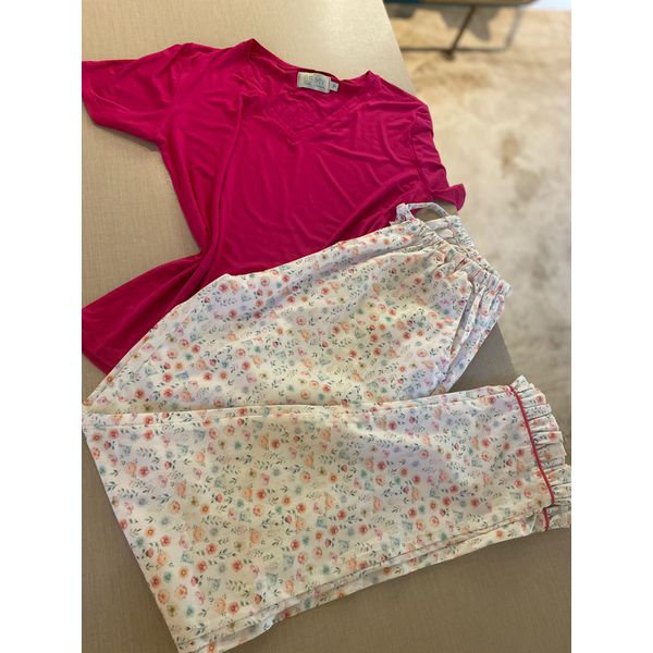 Conjunto Básico Calça Babadinho e Manga Curta