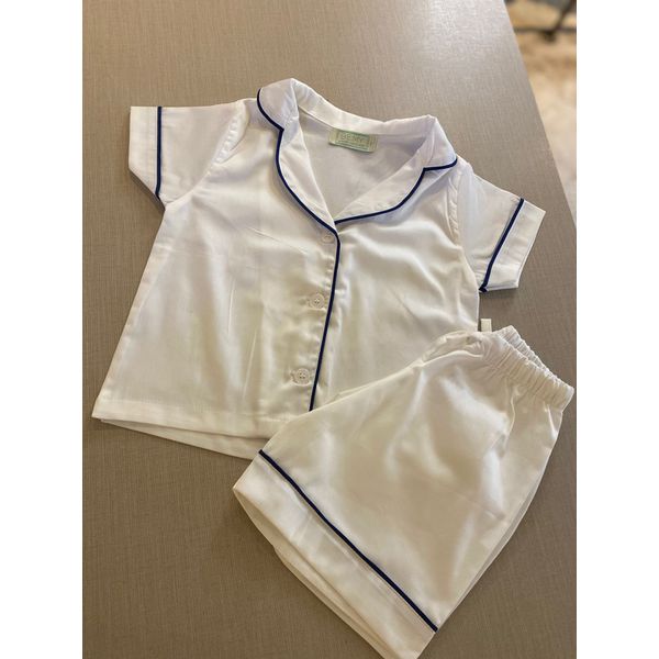 Conjunto curto tradicional Masculino Branco