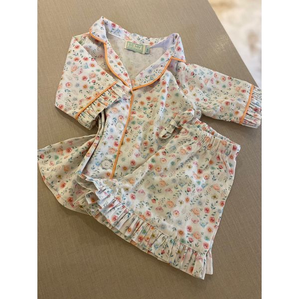 Conjunto Curto Babadinho Florido