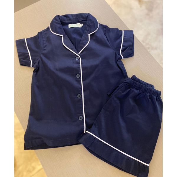Conjunto Curto Tradicional Masculino Azul Marinho