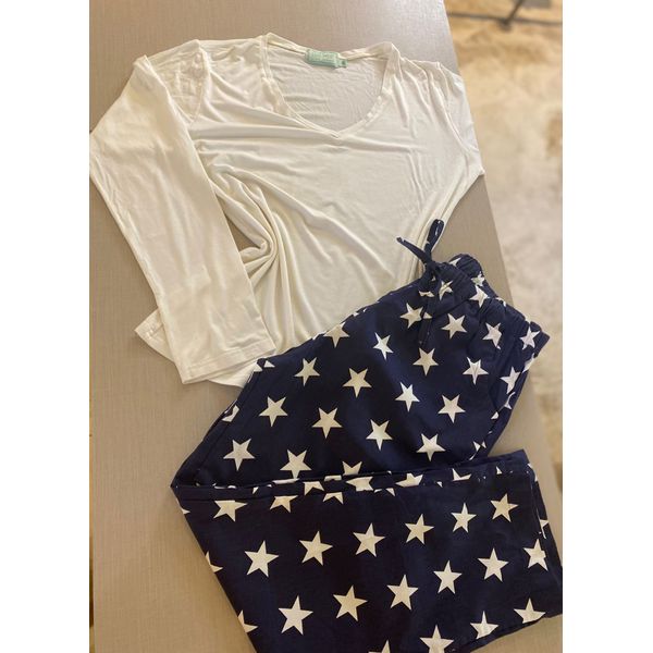 Conjunto Básico Longo Estrelinha 