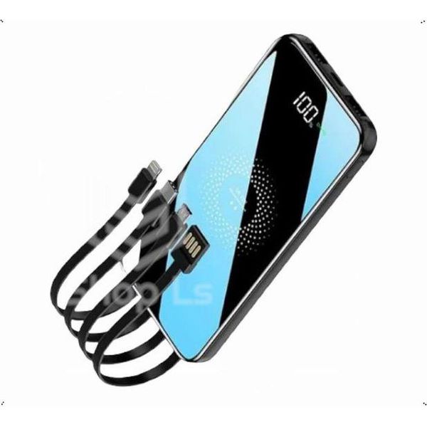  Carregador Portátil Sem Fio Indução Power Bank 10.000mah Peining