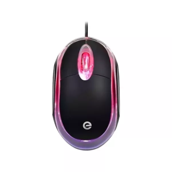 Mouse Exbom MS-9 Preto Com Led Vermelha