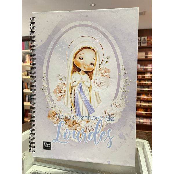 Caderno Mini Santinhos - Nossa Senhora de Lourdes 90fls