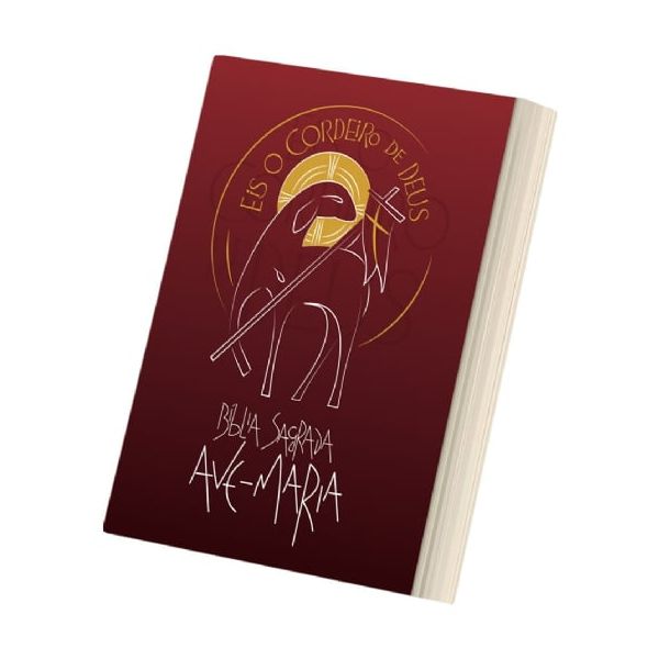 Bíblia Ave-Maria - Eis o Cordeiro de Deus - Vermelha