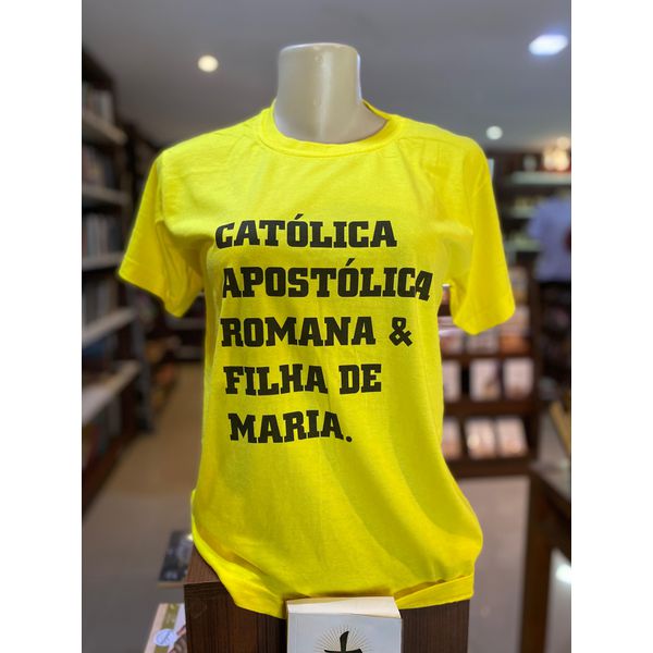CAMISA SOU CATÓLICA... (AMARELA)