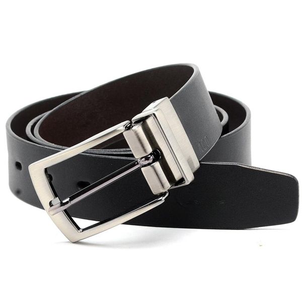 Cinto Masculino Dupla Face Preto Com Café