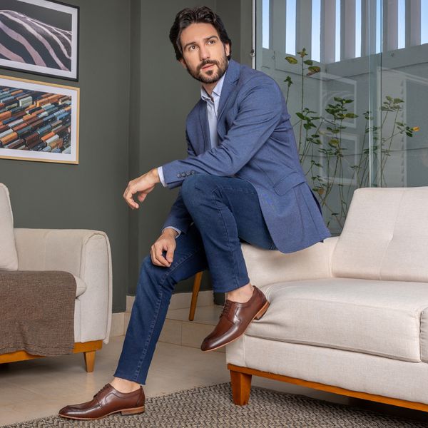 moda masculina calÇa jeans com sapato social preto