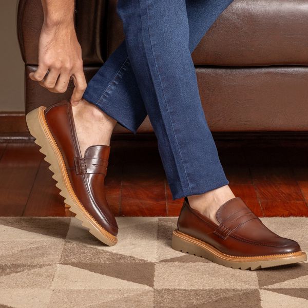 Zapato Sapatilha Masculina Com CadarÃ§o Sapatos De Couro Com