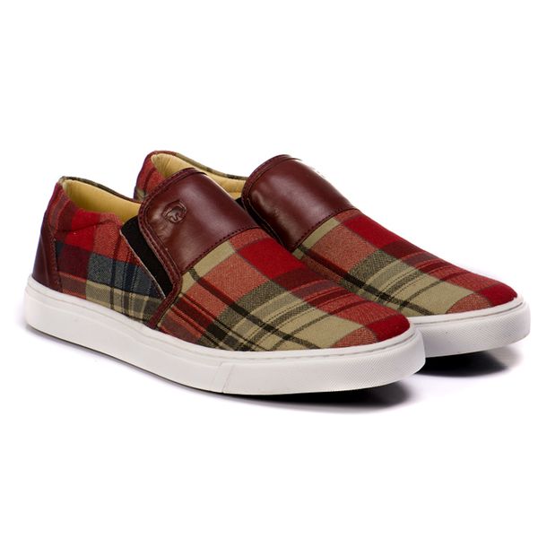 Sapatenis xadrez masculino on sale