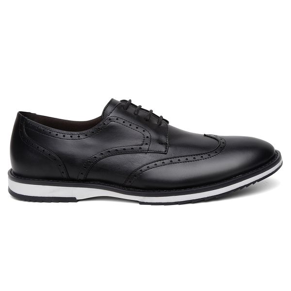 SAPATO MASCULINO DERBY BROGUE DENVER PRETO