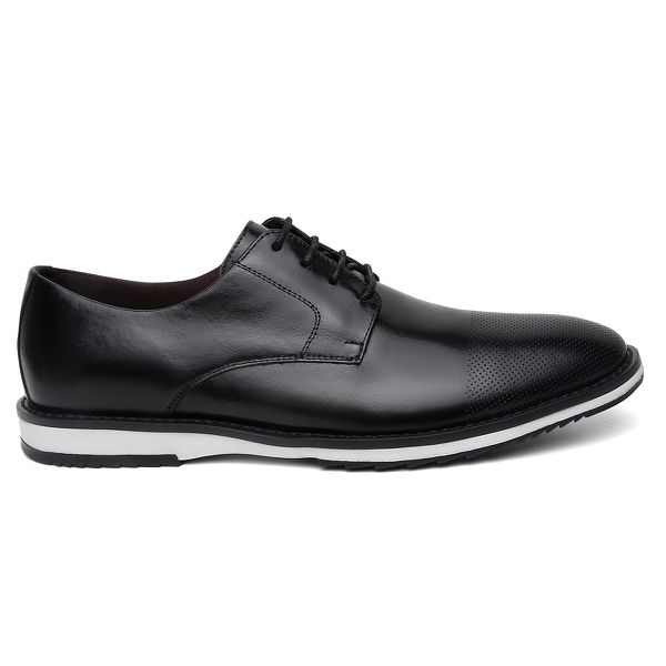 SAPATO MASCULINO DERBY HOLANDA PRETO