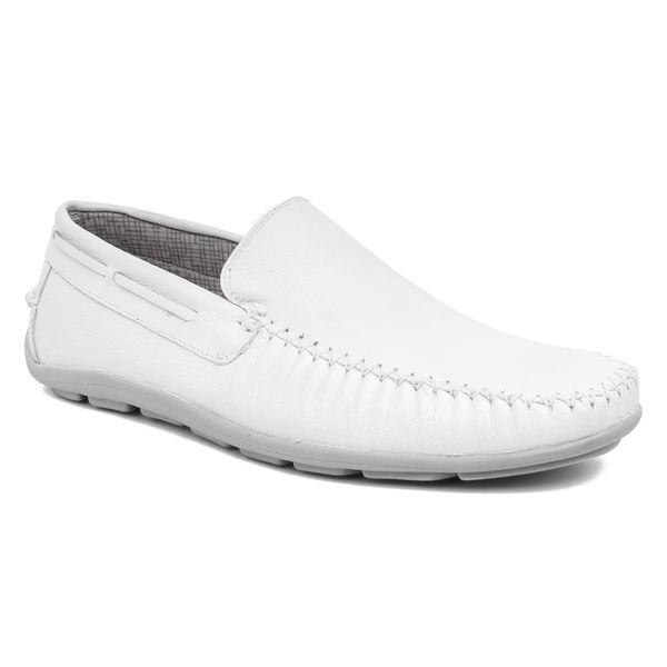 SAPATO MASCULINO MOCASSIM NOYON BRANCO