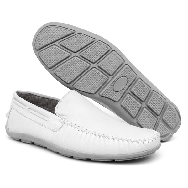 Sapato branco cheap mocassim