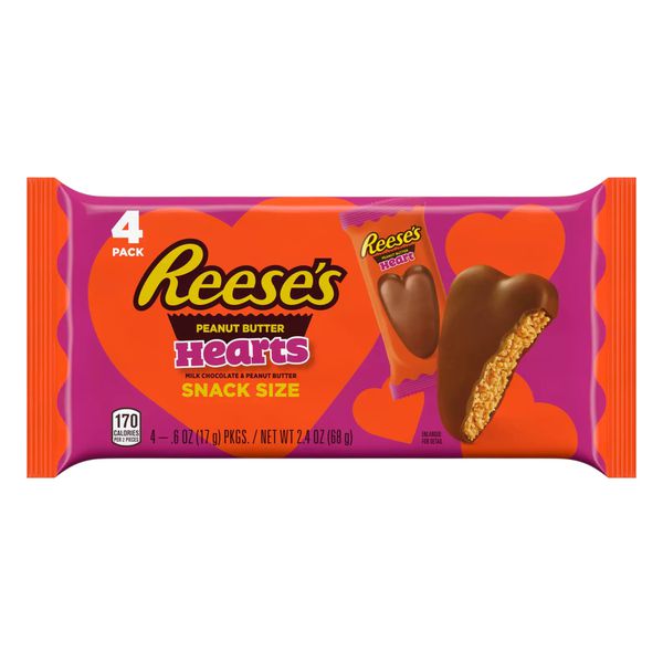 Reeses Peanut Butter Hearts 68g