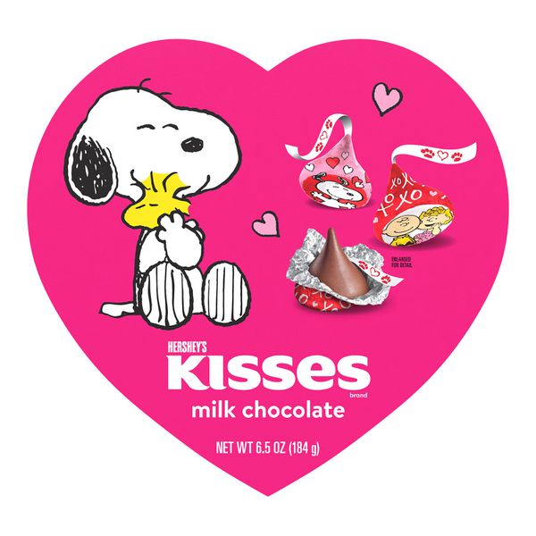 Coração Hersheys Kisses Milk Chocolate Snoopy 184g