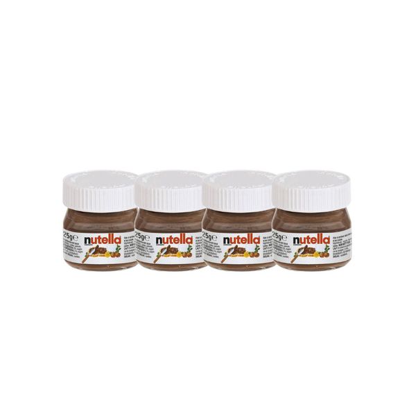 COMBO 4 NUTELLA MINI VERRE VIDRO 25G