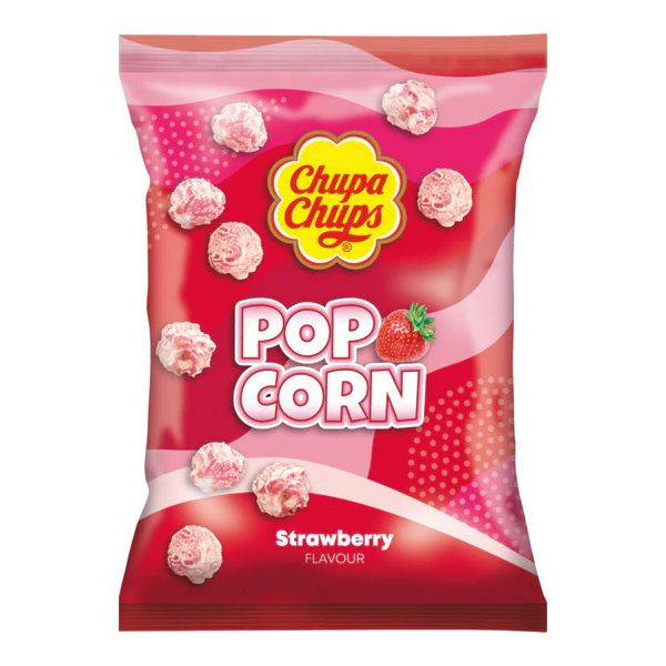 POP CORN CHUPA CHUPS MORANGO 135G