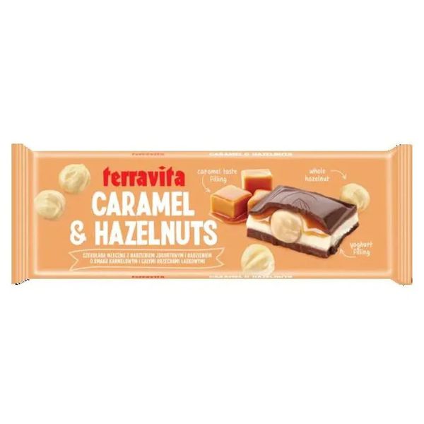 Chocolate Terravita Caramelo e Avelã 235g 