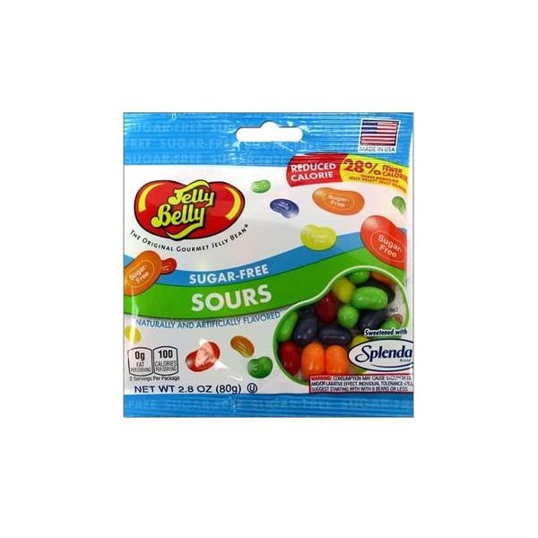 Bala De Goma Jelly Belly Sem Açúcar 88g