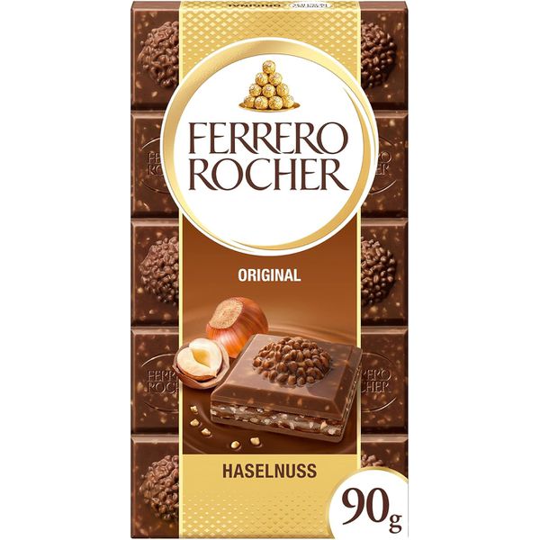 Chocolate Barra Ferrero Rocher Ao Leite Com Avelã 90g