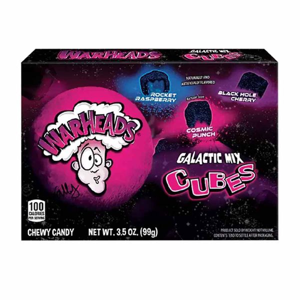 Bala Mastigável Warheads Galactic Cubes 99g