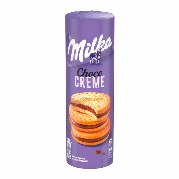 Biscoito Milka Recheado Com Chocolate Creme 260g