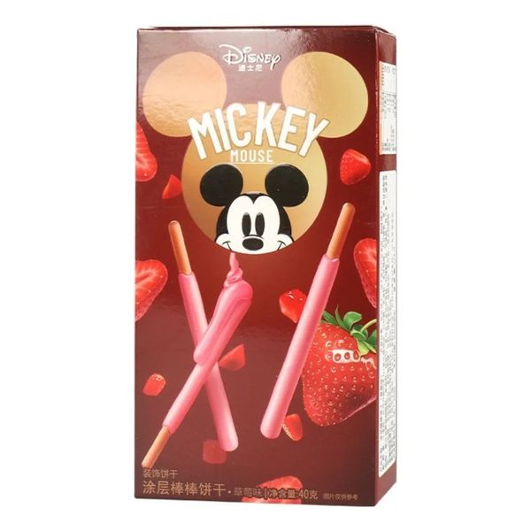 BISCOITO MICKEY PALITO SABOR MORANGO 40G