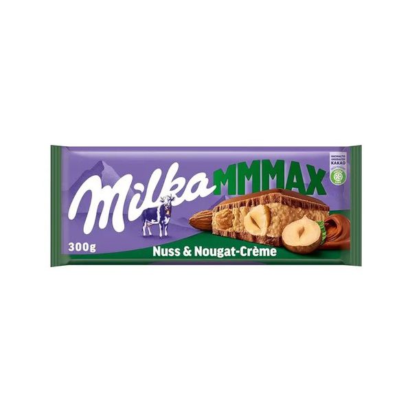 BARRA MILKA MMMAX NUSS E NOUGAT 300G