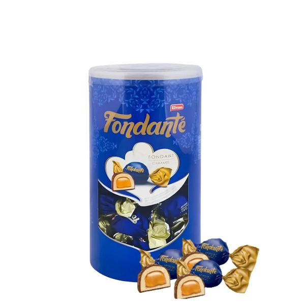 Bombom Fondante Tubo Chocolate Caramelo Azul 400g