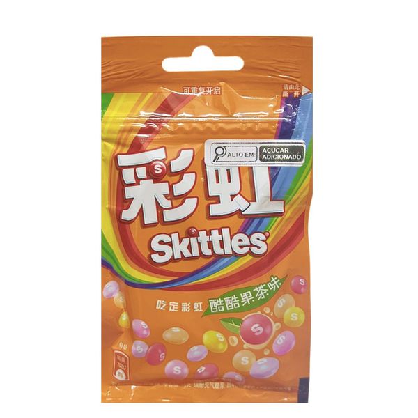 Bala Skittles Sabor Chá De Frutas 45g