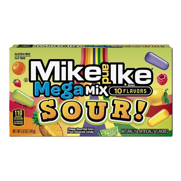 BALA MIKEANDIKE MEGA MIX SOUR 10 FLAVOUR CAIXA 120G