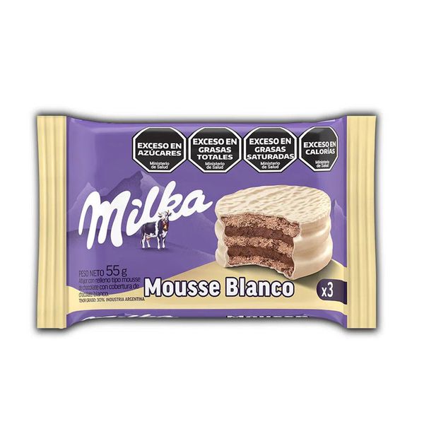ALFAJOR MILKA CHOCOLATE BRANCO 60GR