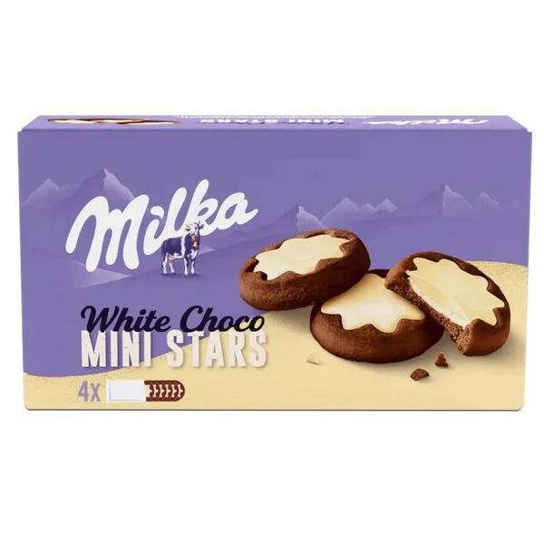 BISCOITO MILKA CHOCO WHITE MINIS 150G