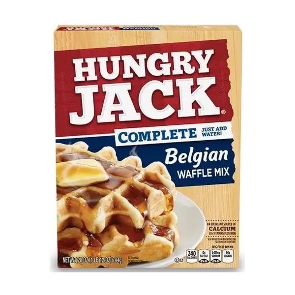 Massa Hungry Jack Waffles e Panquecas Belga 794g