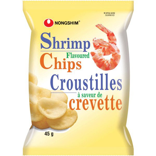 SALGADINHO NONGSHIM DE CAMARAO CHIPS 45G