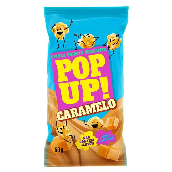 PIPOCA POP UP CARAMELO 50G
