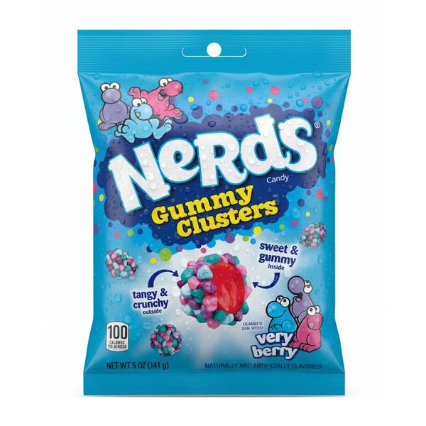 BALA NERDS GUMMY CLUSTERS VERY BERRY 141G